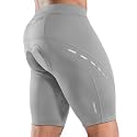 Nepest Mens Bike Shorts with Padding for Cycling Zip Pocket
