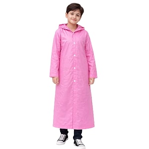 Nephar Boys Girls Waterproof Hooded Raincoat