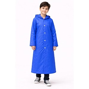 Nephar Boys Girls Waterproof Hooded Raincoat