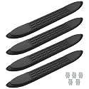 Nerf Bar Replacement Pads for 3" Round Tubes with 5 Holes, 21" X 3"(19.48" Outer Hole Spacing) – Durable Non-Slip Replacement Step Pad Set of 4, Easy Installation——Verify Tube Size &amp; Hole Spacing!