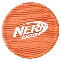 Nerf Dog Nylon Flyer Dog Toy, Flying Disc, Lightweight, Durable and Water Resistant, Great for Beach and Pool, 9 inch diameter, for Medium/Large Breeds, Single Unit, Orange