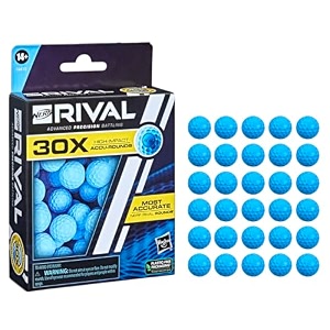 nerf rival 30 accu-round refill includes 30 accu-rounds the most accurate compatible with blasters