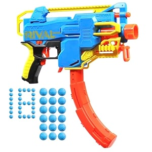 nerf rival challenger mxxiv-1200 motorized blaster curved 12 round magazine 18 nerf rival accu-rounds gifts for teens