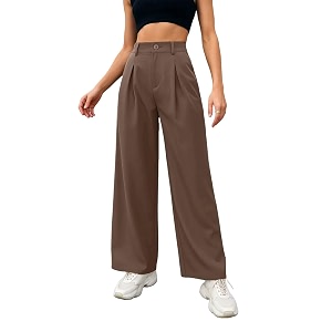 Nermosa High-Waist Korean Trousers with Wide Baggy