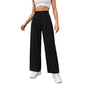 Nermosa High-Waist Korean Trousers with Wide Baggy
