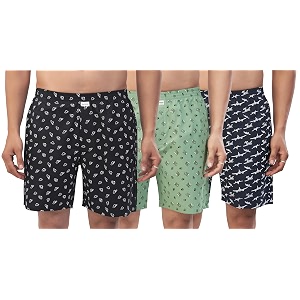 Nermosa Mens 100 Cotton Boxer Shorts -