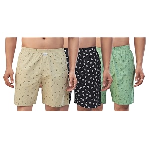 Nermosa Mens 100 Cotton Boxer Shorts -