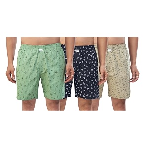 Nermosa Mens 100 Cotton Boxer Shorts -