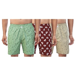 Nermosa Mens 100 Cotton Boxer Shorts -