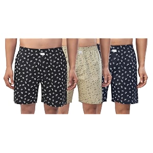 Nermosa Mens 100 Cotton Boxer Shorts -