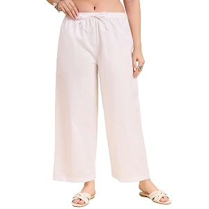 Nermosa Womens Loose Cotton Relaxed Fit Palazzo
