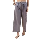 Nermosa Women39s Loose Cotton Relaxed Fit Palazzo