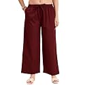 Nermosa Women39s Loose Cotton Relaxed Fit Palazzo