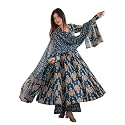 Nermosa Women39s Printed Anarkali Kurta Set with