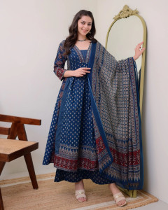 Nermosa Women Kurta Pant Dupatta Set