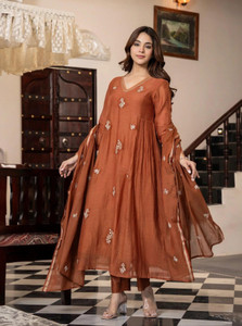 Nermosa Women Kurta Pant Dupatta Set