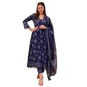 Nermosa Women Printed Anarkali Kurta and Pant