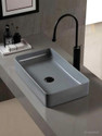 Nerobi BIG SIZE DESIGNER PREMIUM TABLE TOP COUNTER TOP WASH BASIN 24x13.5x5 Slate_grey Table Top Basin (Slate_grey)