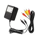 NES Power Supply and AV Cable, AC Power Cord and Audio Video AV Cable Compatible with Nintendo Entertainment System, to External TV Screen Monitor
