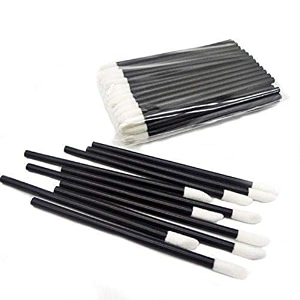 nesa disposable lip brushes make up brush lipstick lip gloss wands applicator tool makeup beauty tool kits pack of 10 - black