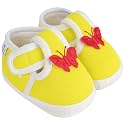 Neska Moda 0 To 6 Months Baby Boys &amp; Girls Cotton Butterfly Hook &amp; Loop Baby Booties