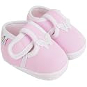 Neska Moda 0 To 6 Months Baby Boys &amp; Girls Cotton Butterfly Hook &amp; Loop Baby Booties