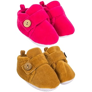 neska moda baby boys amp baby girls pack of 2 pair 6 to 12 months velvet booties