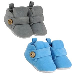 neska moda baby boys amp baby girls pack of 2 pair 6 to 12 months velvet booties