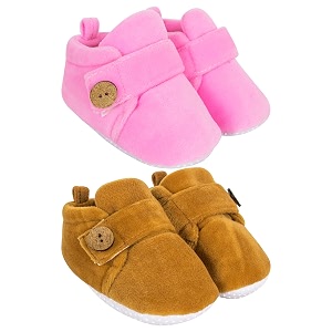 neska moda baby boys amp baby girls pack of 2 pair 6 to 12 months velvet booties