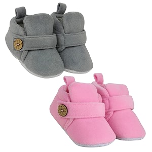 neska moda baby boys amp baby girls pack of 2 pair 6 to 12 months velvet booties