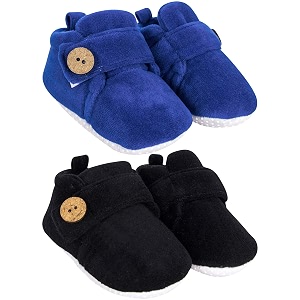 neska moda baby boys amp baby girls pack of 2 pair 6 to 12 months velvet booties