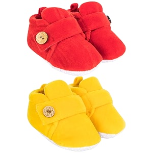 neska moda baby boys amp baby girls pack of 2 pair 6 to 12 months velvet booties