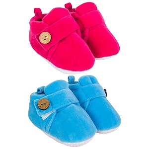 neska moda baby boys amp baby girls pack of 2 pair 6 to 12 months velvet booties
