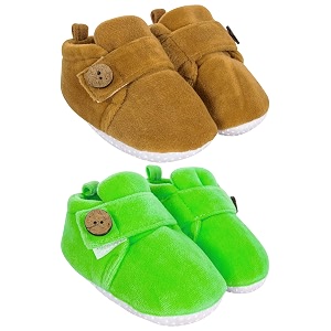 neska moda baby boys amp baby girls pack of 2 pair 6 to 12 months velvet booties
