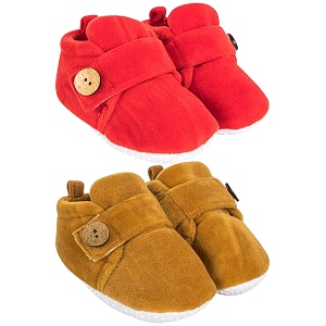 neska moda baby boys amp baby girls pack of 2 pair 6 to 12 months velvet booties