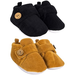 neska moda baby boys amp baby girls pack of 2 pair 6 to 12 months velvet booties