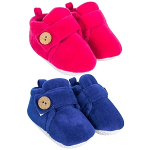 neska moda baby boys amp baby girls pack of 2 pair 6 to 12 months velvet booties