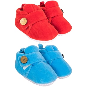 neska moda baby boys amp baby girls pack of 2 pair 6 to 12 months velvet booties