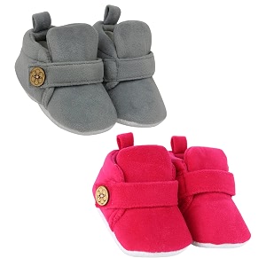 neska moda baby boys amp baby girls pack of 2 pair 6 to 12 months velvet booties