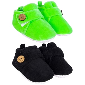 neska moda baby boys amp baby girls pack of 2 pair 6 to 12 months velvet booties