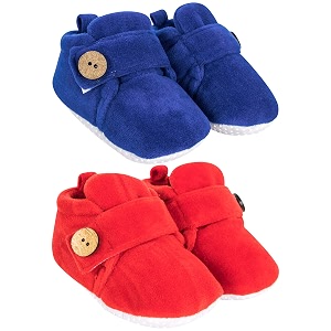 neska moda baby boys amp baby girls pack of 2 pair 6 to 12 months velvet booties