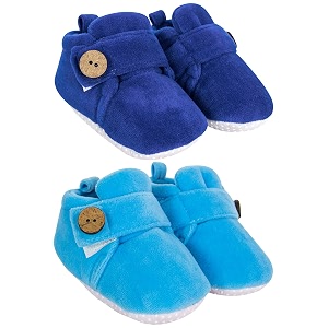 neska moda baby boys amp baby girls pack of 2 pair 6 to 12 months velvet booties