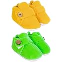 Neska Moda Baby Boys &amp; Baby Girls Pack of 2 Pair 6 to 12 Months Velvet Booties