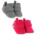 Neska Moda Baby Boys &amp; Baby Girls Pack of 2 Pair 6 to 12 Months Velvet Booties