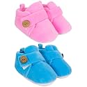 Neska Moda Baby Boys &amp; Baby Girls Pack of 2 Pair 6 to 12 Months Velvet Booties