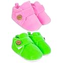 Neska Moda Baby Boys &amp; Baby Girls Pack of 2 Pair 6 to 12 Months Velvet Booties