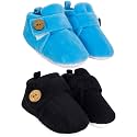 Neska Moda Baby Boys &amp; Baby Girls Pack of 2 Pair 6 to 12 Months Velvet Booties