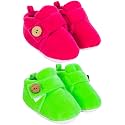 Neska Moda Baby Boys &amp; Baby Girls Pack of 2 Pair 6 to 12 Months Velvet Booties