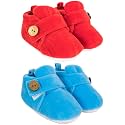 Neska Moda Baby Boys &amp; Baby Girls Pack of 2 Pair 6 to 12 Months Velvet Booties