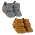 Neska Moda Baby Boys &amp; Baby Girls Pack of 2 Pair 6 to 12 Months Velvet Booties